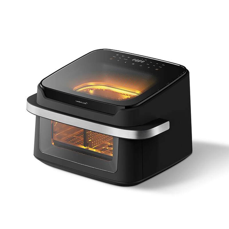 Nồi chi&ecirc;n kh&ocirc;ng dầu Locknlock Dual visible air fryer 10L- M&agrave;u đen - EJF398BLK, , large image number null